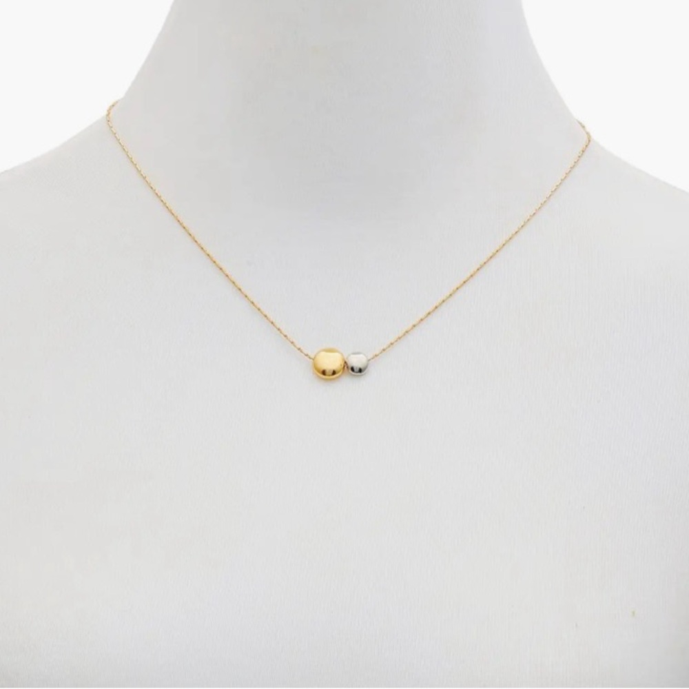 Vince Camuto Two-Tone Orb Pendant Necklace NWOT